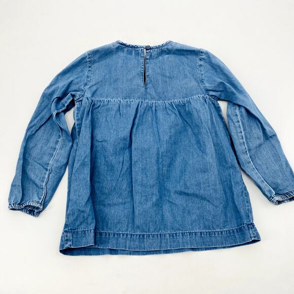 Mini Boden Chambray Embroidered Shooting Stars Top - Picture 4 of 4